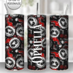 nightmare santa skellington christmas 20oz straight tumbler with option to personalise