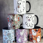 Ghosties Gothic Halloween Mug