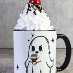 Ghostbucks Pumpkin Spice Ghostie Gothic Halloween Mug