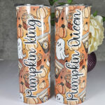 ghosties pumpkin spice ghostbucks gothic halloween straight tumbler with option to personalise