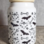 Bats & Ghosts Pets Treats Small Cookie Jar