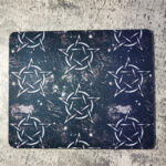 Pentagram Pentacle Grungy Gothic Print Mouse Mat