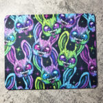 RabZombie Bunny Gothic Print Mouse Mat