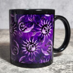 Sun Skull & Moon Skull Purple Gothic Halloween Mug