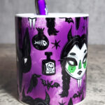 Sinnersday Werewolf Purple Gothic Print Pen Pot
