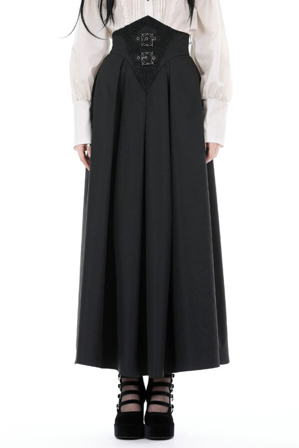 Dark in Love Katherine Black Hight Waist Gothic Skirt