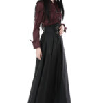 Dark in Love Katherine Black Hight Waist Gothic Skirt