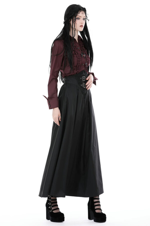 Dark in Love Katherine Black Hight Waist Gothic Skirt