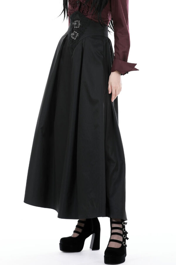 Dark in Love Katherine Black Hight Waist Gothic Skirt