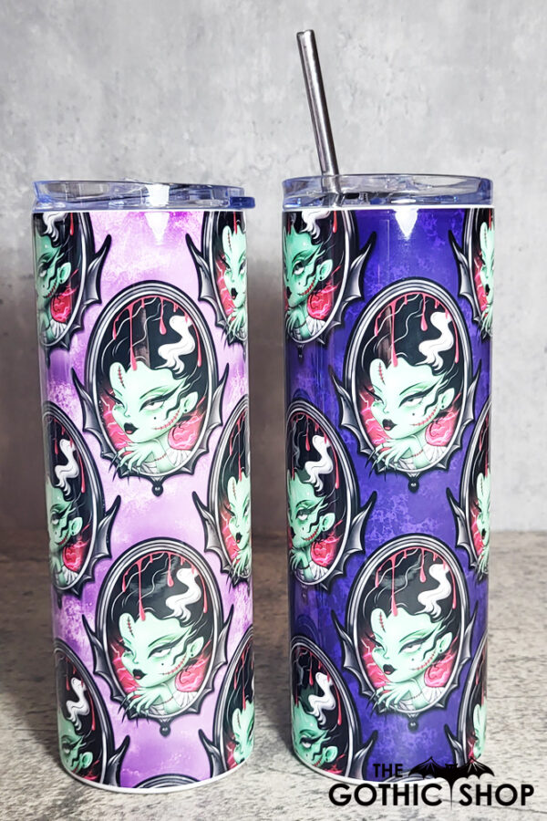 Frank's Bride Cameo Gothic Skinny Tumbler