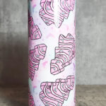 Batty Pastel Pink GothMas Christmas Tree Cakes Gothic Skinny Tumbler