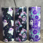 Ghosts Gothic Skinny Tumbler