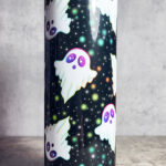 Ghostie Rainbow Stars Gothic Skinny Tumbler
