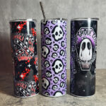 Bats & Ghost Gothic Skinny Tumblers