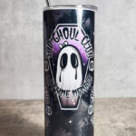 Sad Ghoul Club Ghost Gothic Skinny Tumbler