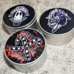 Gothic Print Keepsake Round Tin