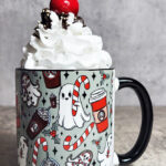 Ghostbucks Peppermint & Candy Canes Ghosties Gothic Christmas Mug