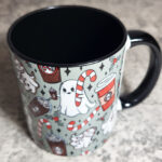 Ghostbucks Peppermint & Candy Canes Ghosties Gothic Christmas Mug