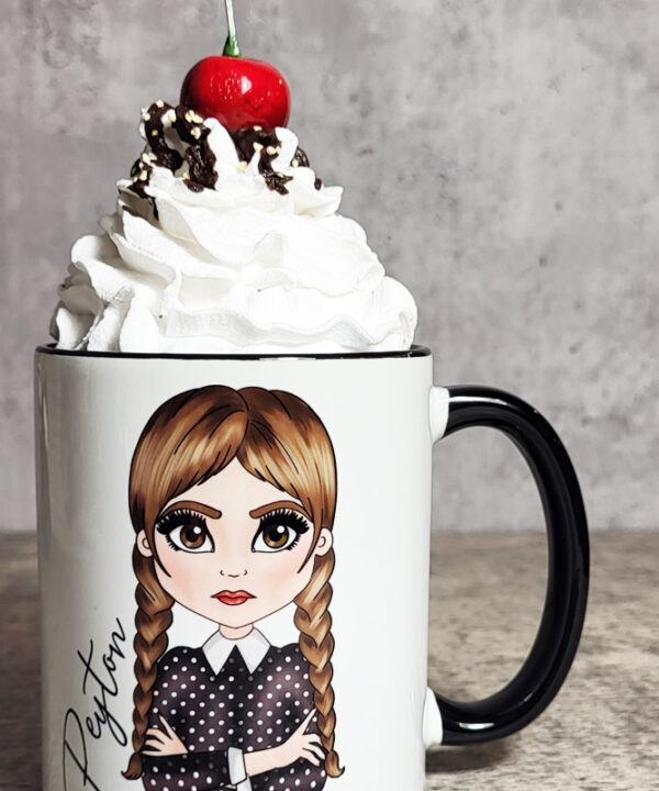 Willow Goth Girl Personalised Customised Gothic Mug