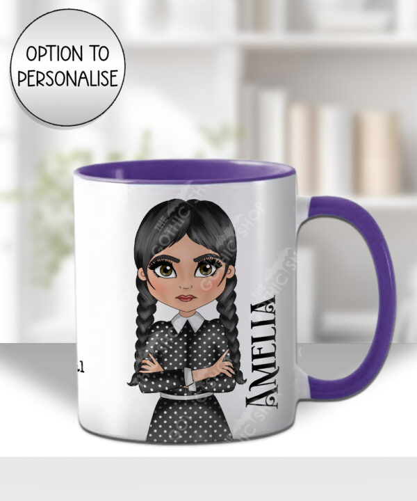 willow goth girl personalised customised gothic mug