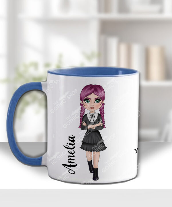 willow goth girl personalised customised gothic mug
