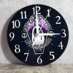Sad Ghoul Club Lifetime Member Ghost Round Gothic Clock