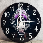Sad Ghoul Club Lifetime Member Ghost Round Gothic Clock