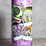 BestSkells Skeleton Besties Purple Gothic Skinny Tumbler