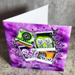 BestSkells Forever Besties Purple Gothic Greetings Card