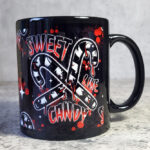 Sweet Like Candy Gothic Print Ceramic Mug