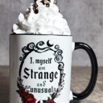 Strange Unusual Gothic Print Ceramic Mug