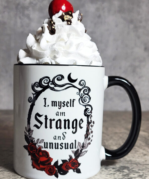 Strange Unusual Gothic Print Ceramic Mug