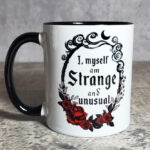Strange Unusual Gothic Print Ceramic Mug