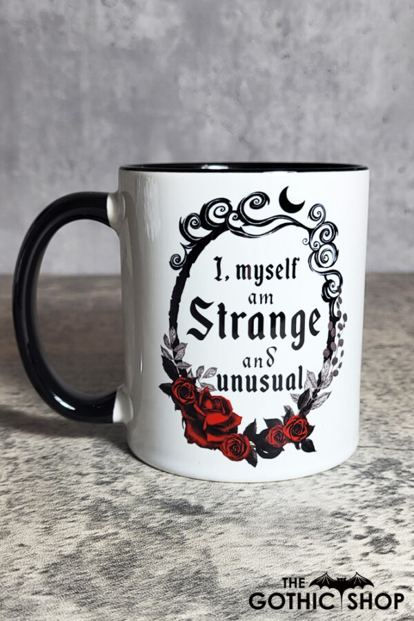 Strange Unusual Gothic Print Ceramic Mug