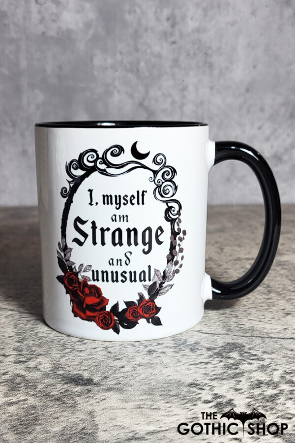 Strange Unusual Gothic Print Ceramic Mug