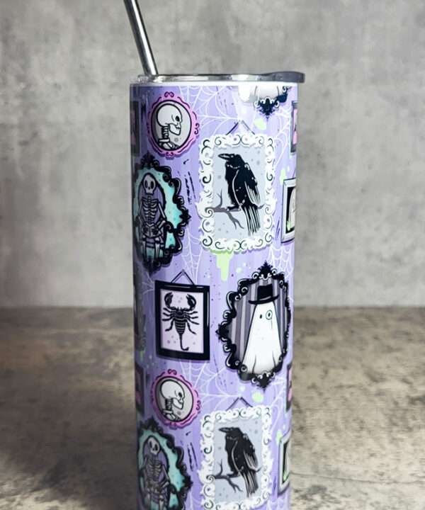 Gothic Picture Gallery Goth Purple Skinny Tumbler
