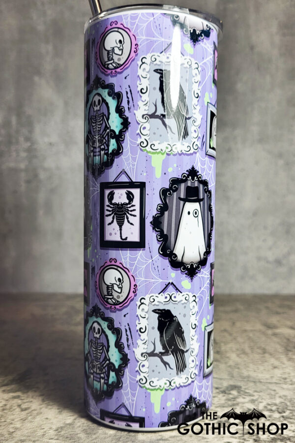 Gothic Picture Gallery Goth Purple Skinny Tumbler