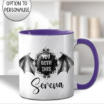 you goth this winged cameo gothic print ceramic mug
