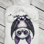 Betty Hanging Kawaii Purple Bat Hot Water Bottle with Plush Cover SECOND