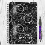 you goth this winged cameo bat gothic a5 notebook journal