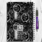 you goth this winged cameo bat gothic a5 notebook journal