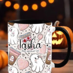 lovebucks ghosties ghostbucks gothic valentine's mug
