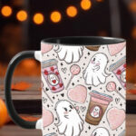 lovebucks ghosties ghostbucks gothic valentine's mug
