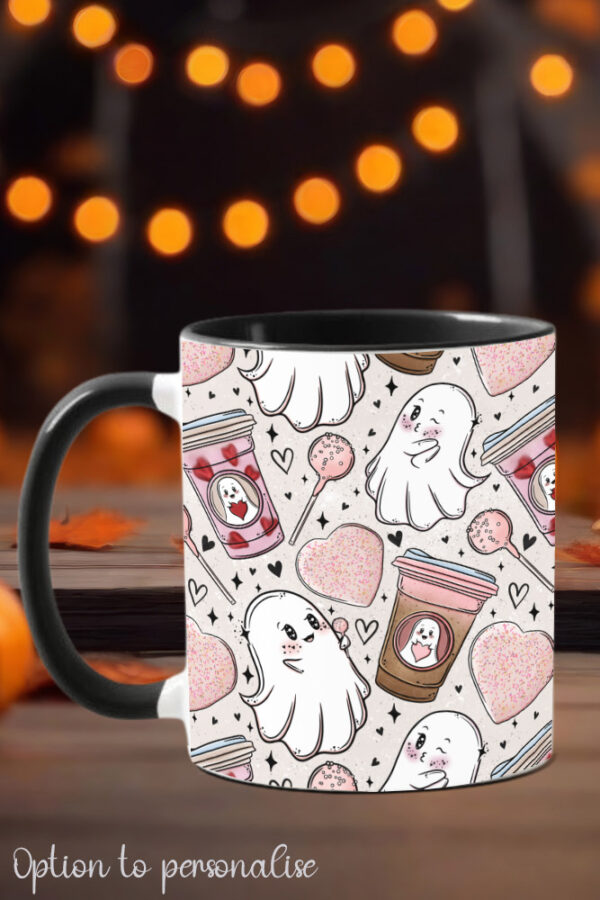 lovebucks ghosties ghostbucks gothic valentine's mug