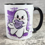 Sweetheart Ghostie XOXO Heart Spooky Gothic Valentine's Mug