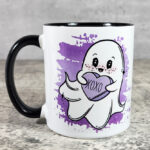 Sweetheart Ghostie XOXO Heart Spooky Gothic Valentine's Mug