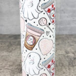 Lovebucks Ghosties Ghostbucks Gothic Valentine's Skinny Tumbler