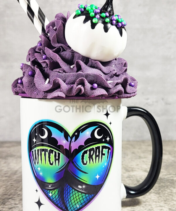 WitchCraft Heart Bottom Gothic Witchy Ceramic Mug