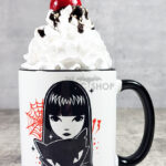 Stay Strange Goth Girl & Cat Gothic Ceramic Mug