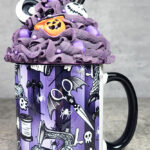Sew Magical Purple Stripe Gothic Ceramic Mug